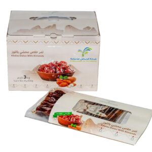 Khalas Dadels gevuld met amandelen, 3 kg, 6 x 500 g