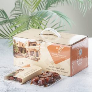 Khalas Dadels gevuld met amandelen, 3 kg, 12 x 250 g